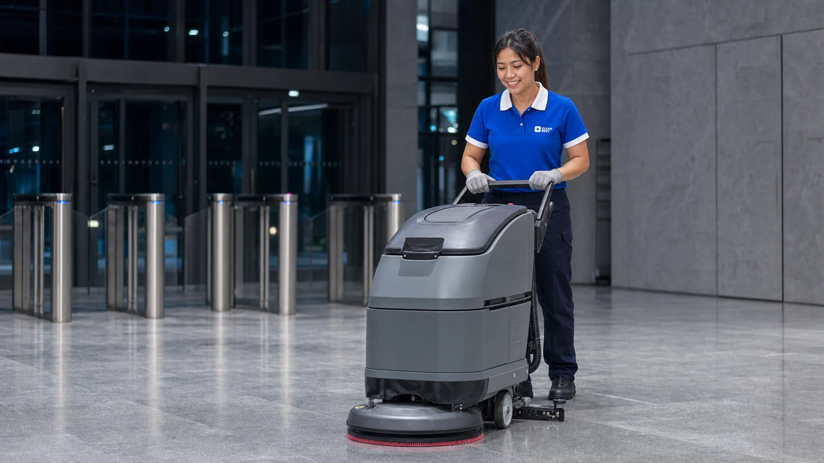 commercial cleaning contractor work planned around professional services operations in Five Dock NSW